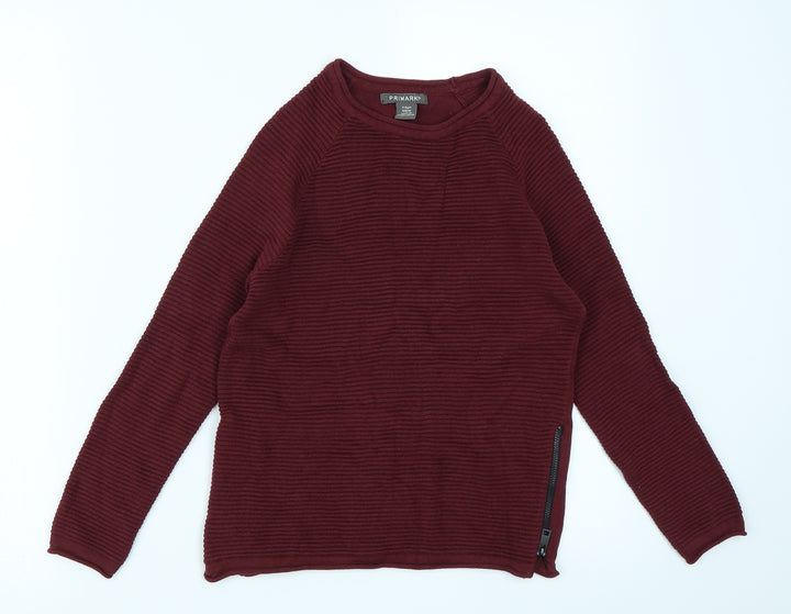Primark Boys Red Pullover Sweatshirt Size 7-8 Years