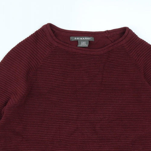Primark Boys Red   Pullover Sweatshirt Size 7-8 Years