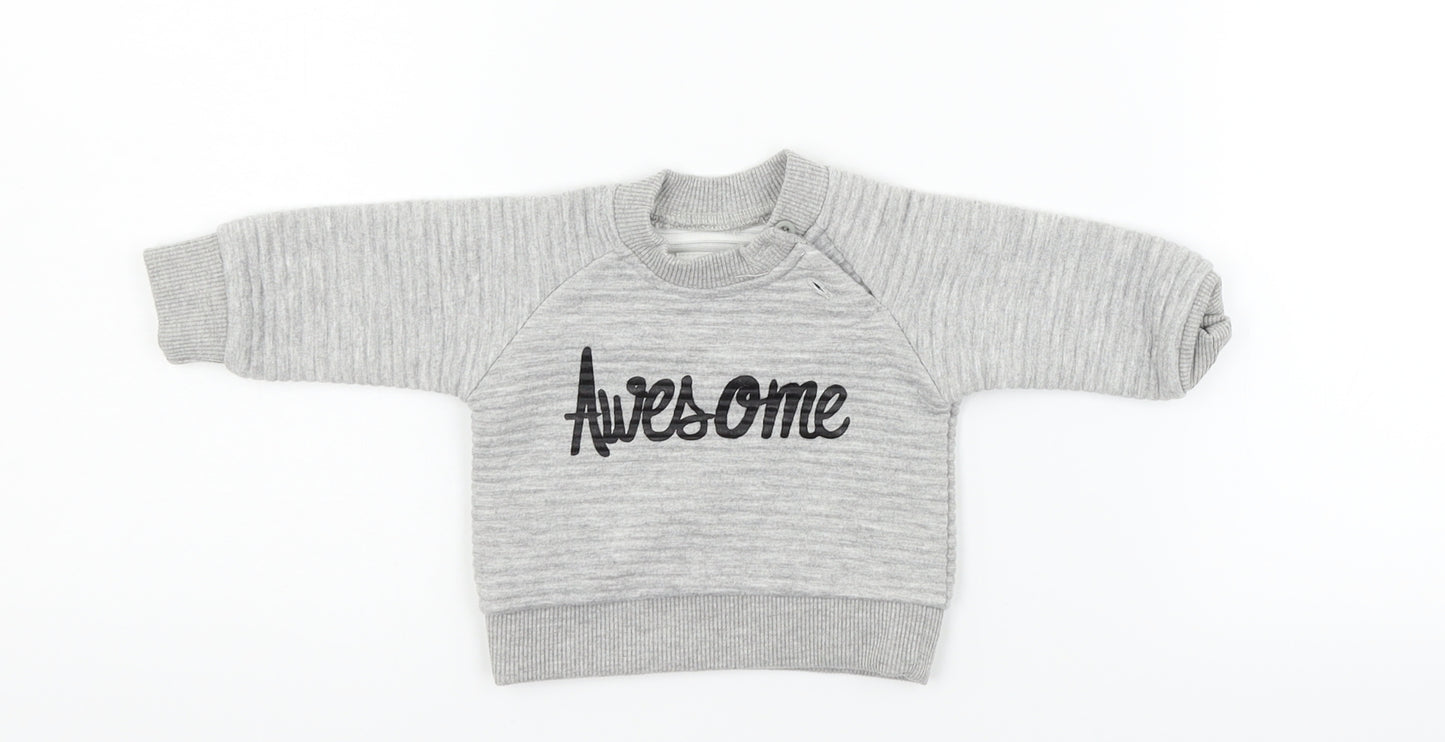Earlydays Girls Grey   Pullover Jumper Size 0-3 Months
