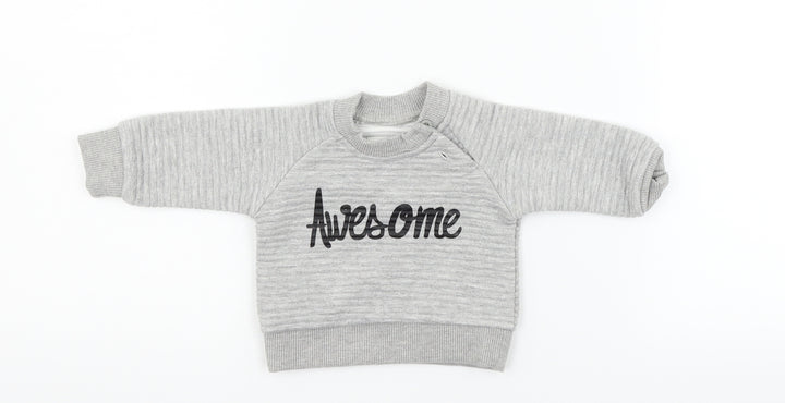 Earlydays Girls Grey   Pullover Jumper Size 0-3 Months