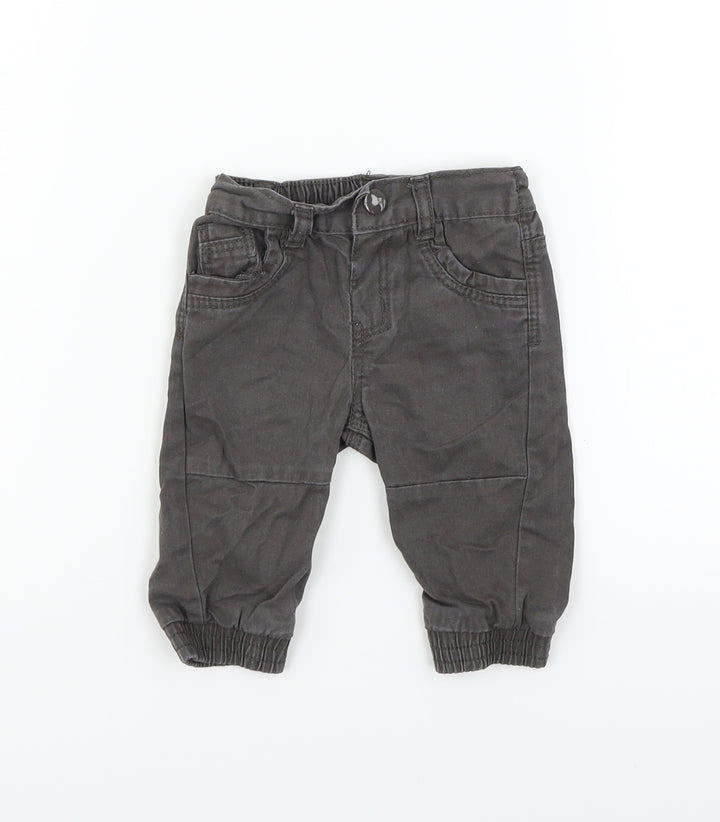Baby Baby Grey Cargo Trousers Size 3-6 Months
