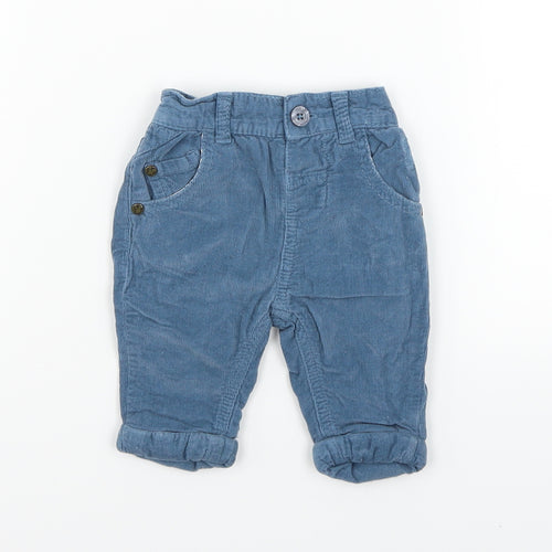 Holly Willoughby Boys Blue   Cargo Trousers Size 0-3 Months