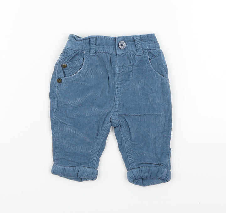 Holly Willoughby Boys Blue   Cargo Trousers Size 0-3 Months