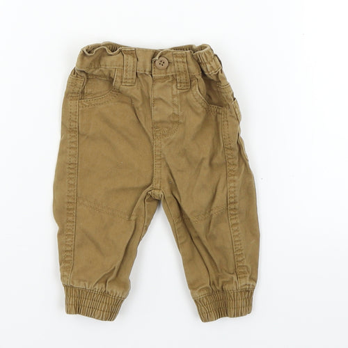 Earlydays Boys Beige   Jogger Trousers Size 3-6 Months