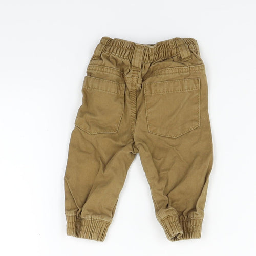 Earlydays Boys Beige   Jogger Trousers Size 3-6 Months