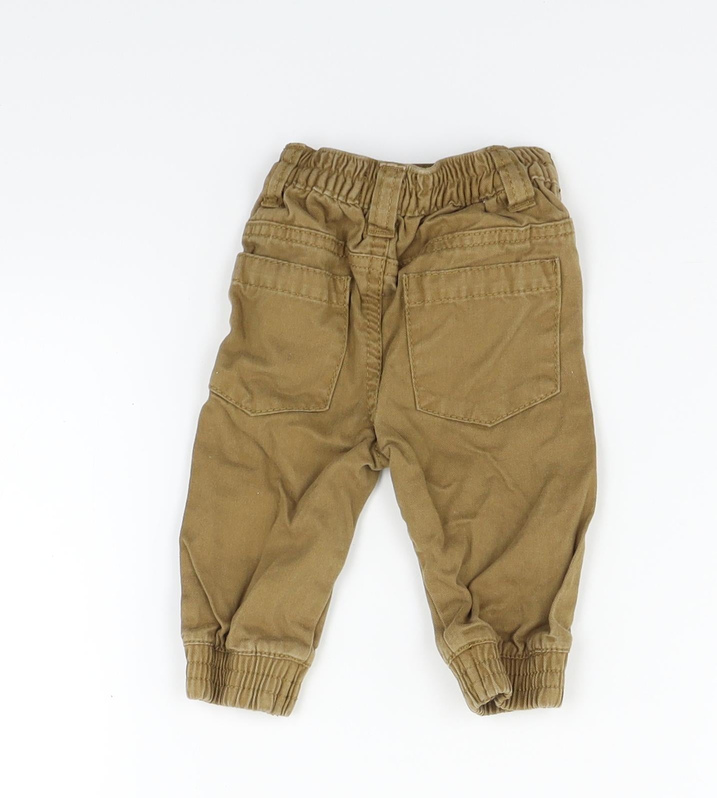 Earlydays Boys Beige   Jogger Trousers Size 3-6 Months