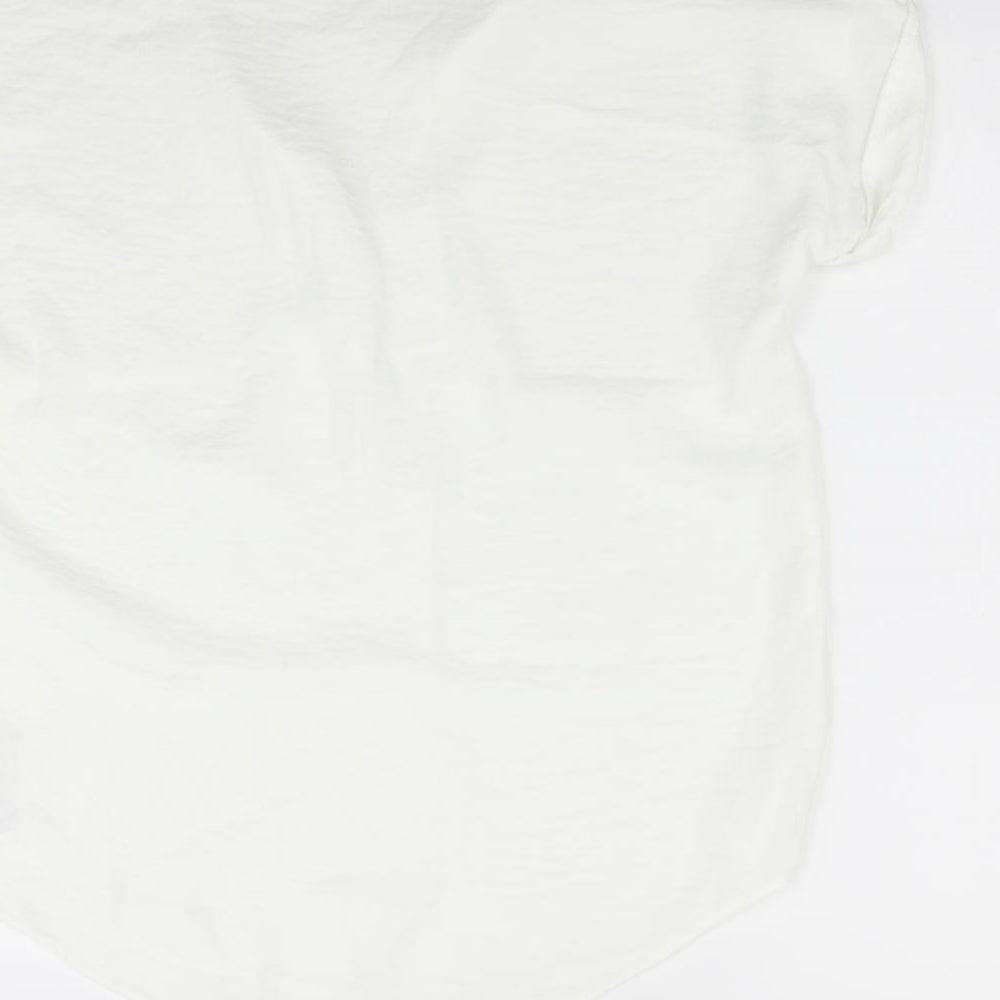 New Look Womens White   Basic T-Shirt Size 8
