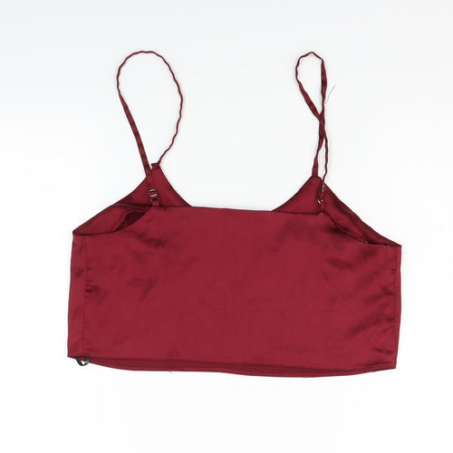 Missguided Womens Red   Basic Blouse Size 8