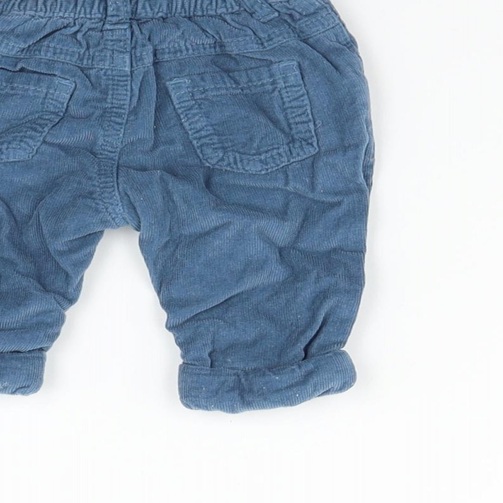 BHS Boys Blue   Cargo Jeans Size 0-3 Months