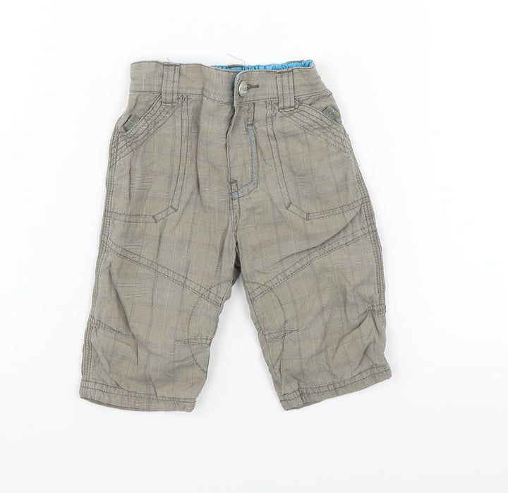 Mothercare Boys Beige Jogger Trousers Size 0-3 Months