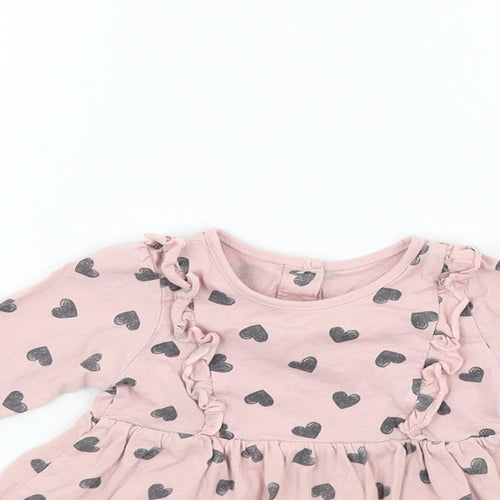 Matalan Baby Pink Polka Dot  Fit & Flare  Size 3-6 Months