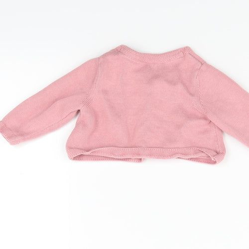 NEXT Girls Pink   Cardigan Jumper Size 0-3 Months