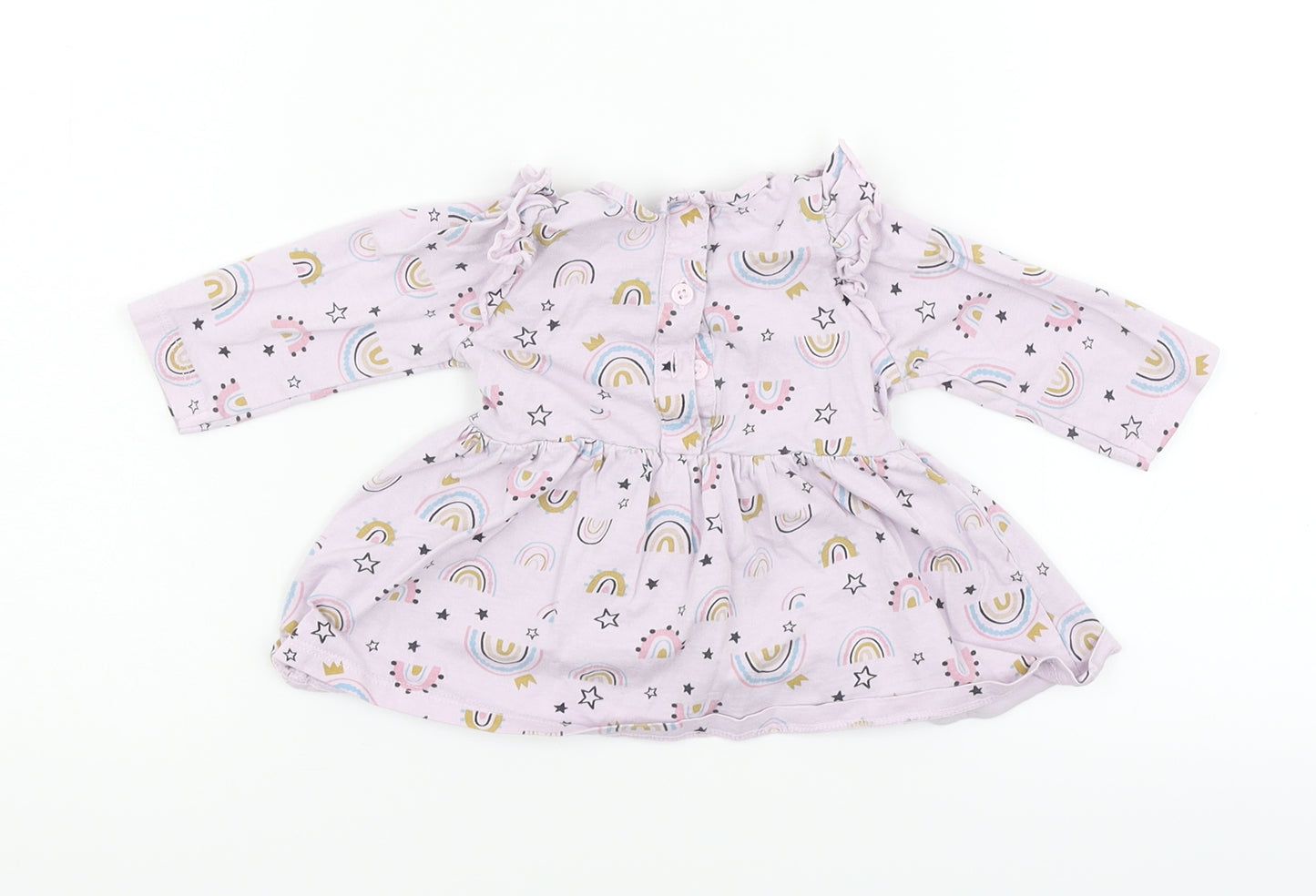 Matalan Girls Pink Geometric  Fit & Flare  Size 3-6 Months