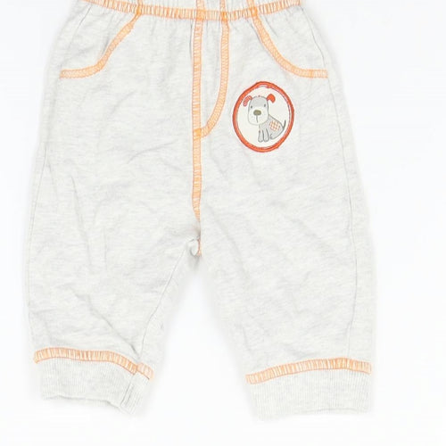 George Boys Grey   Jogger Jeans Size 3-6 Months  - Dog print