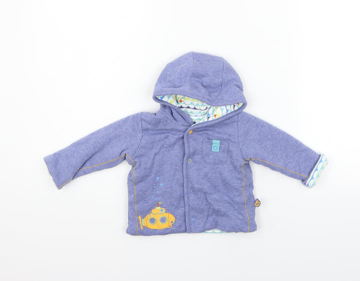 Marks and Spencer Boys Blue Pullover Jumper Size 3-6 Months