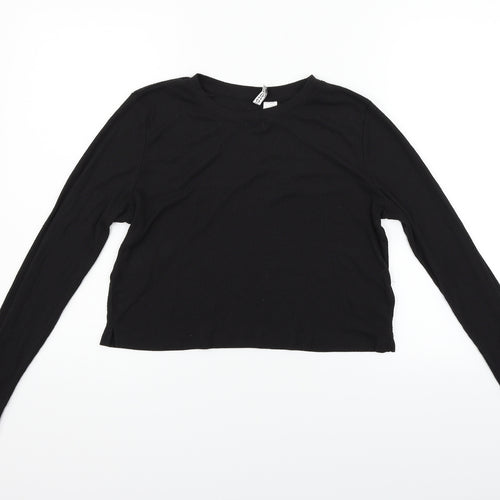 Divided Womens Black   Pullover Jumper Size M