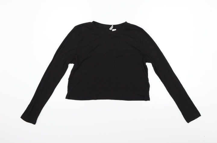 Divided Womens Black   Pullover Jumper Size M