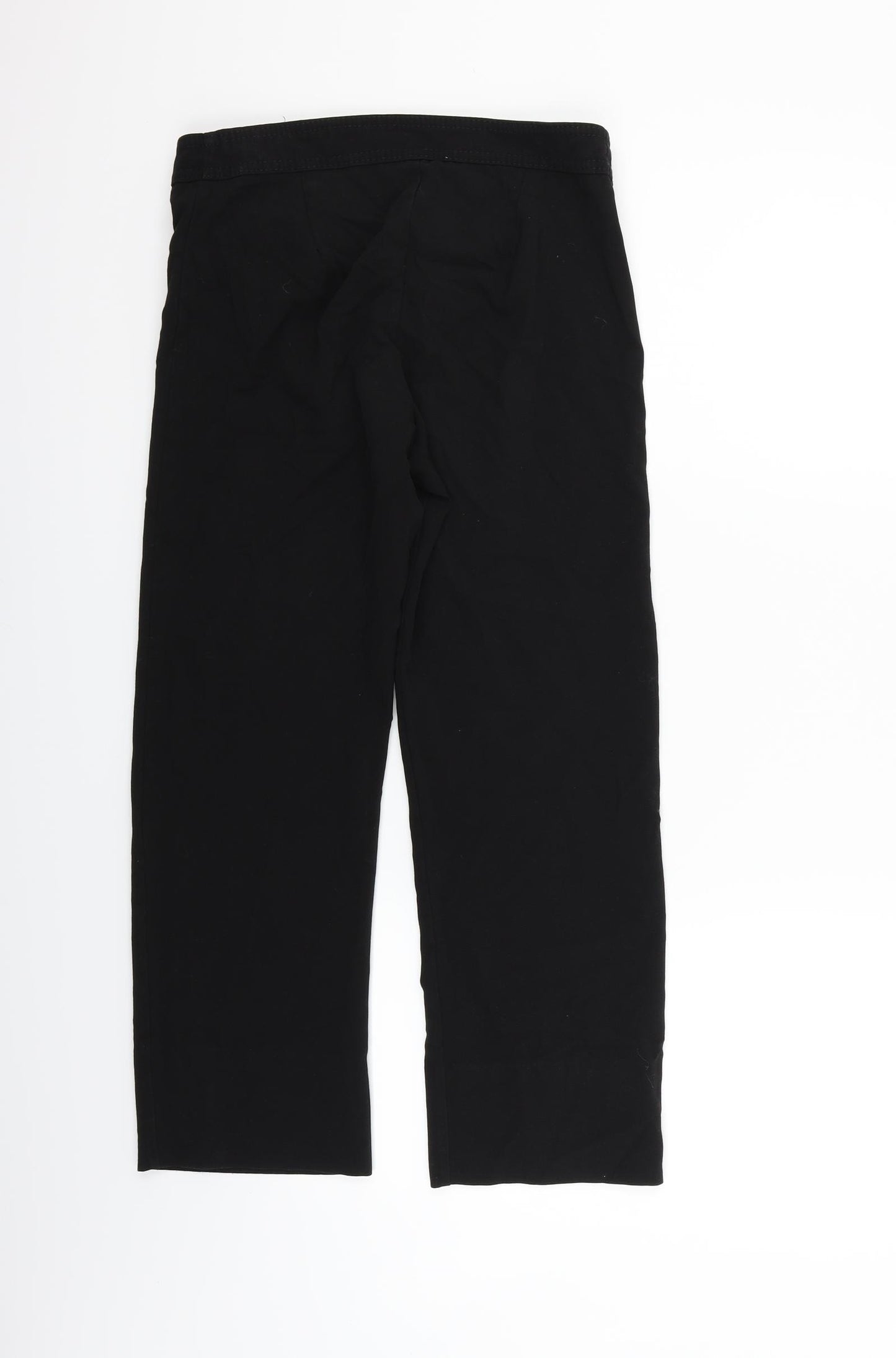 Preworn Womens Black   Trousers  Size 6 L22 in
