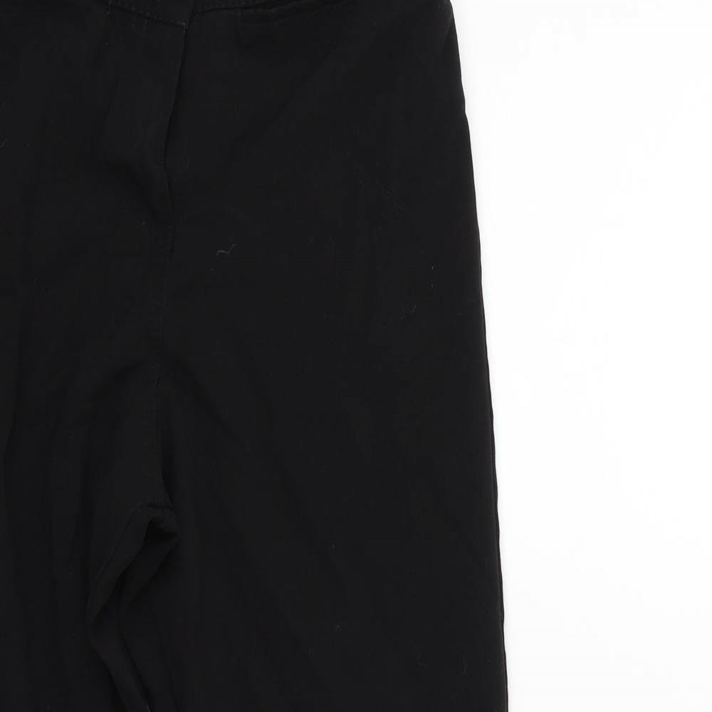 Preworn Womens Black   Trousers  Size 6 L22 in