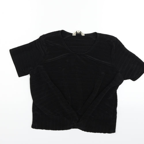 Miss Selfridge Womens Black   Basic T-Shirt Size 12