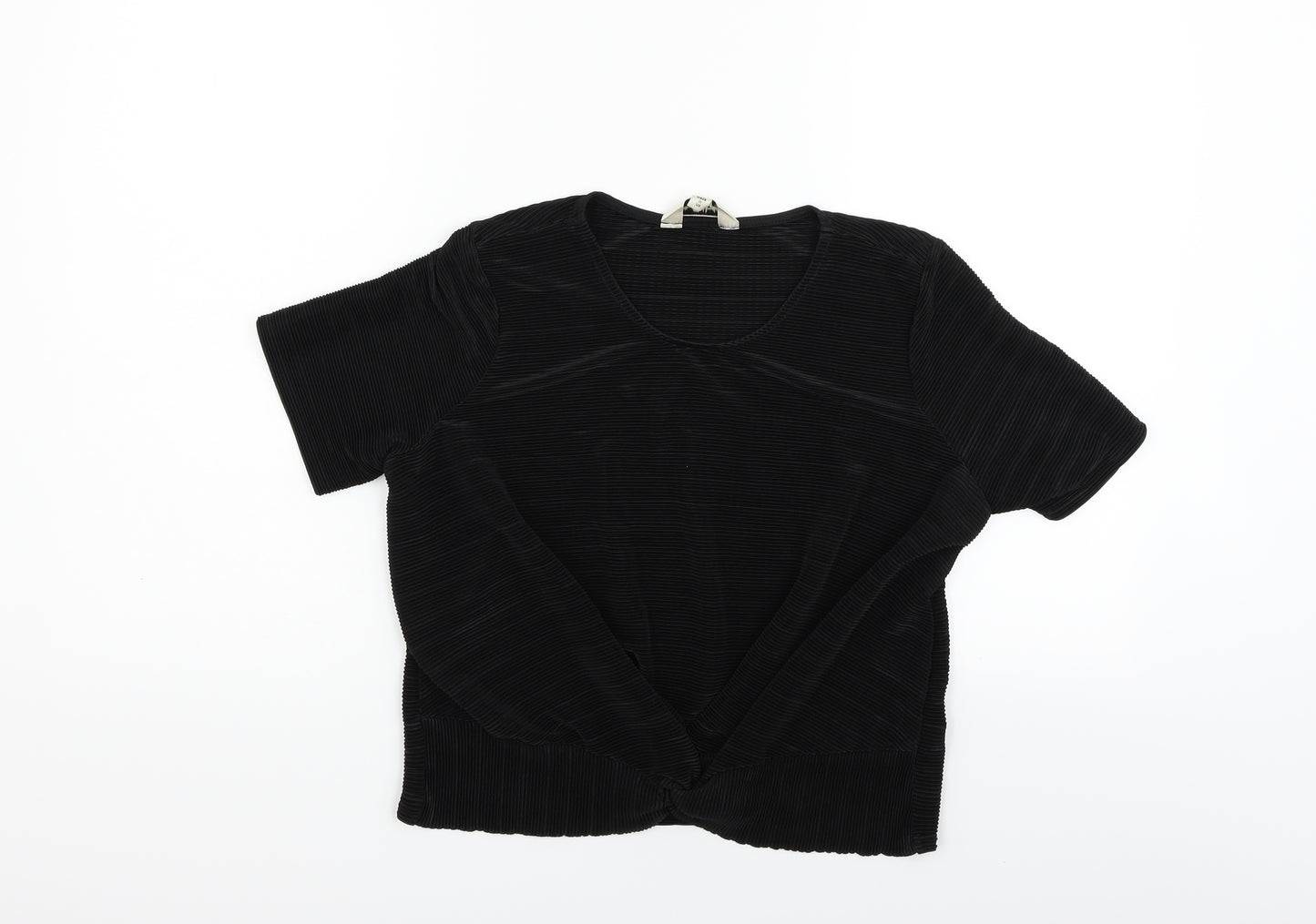 Miss Selfridge Womens Black   Basic T-Shirt Size 12