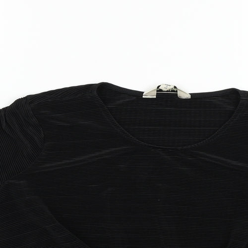 Miss Selfridge Womens Black   Basic T-Shirt Size 12