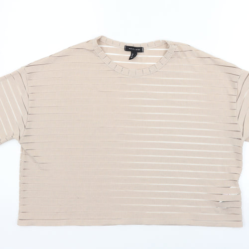 New Look Womens Beige   Basic T-Shirt Size L