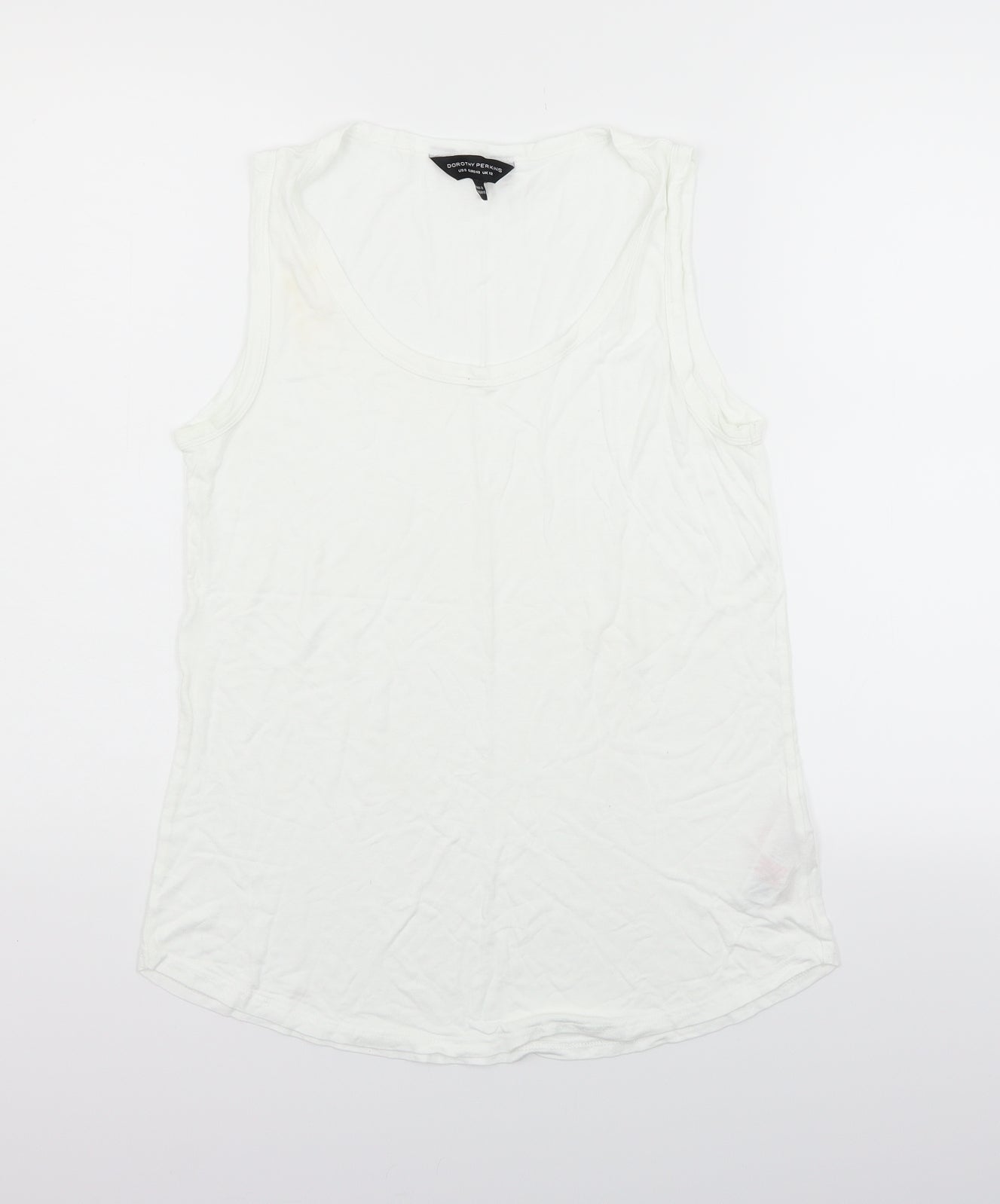 Dorothy Perkins Womens White   Basic T-Shirt Size 12