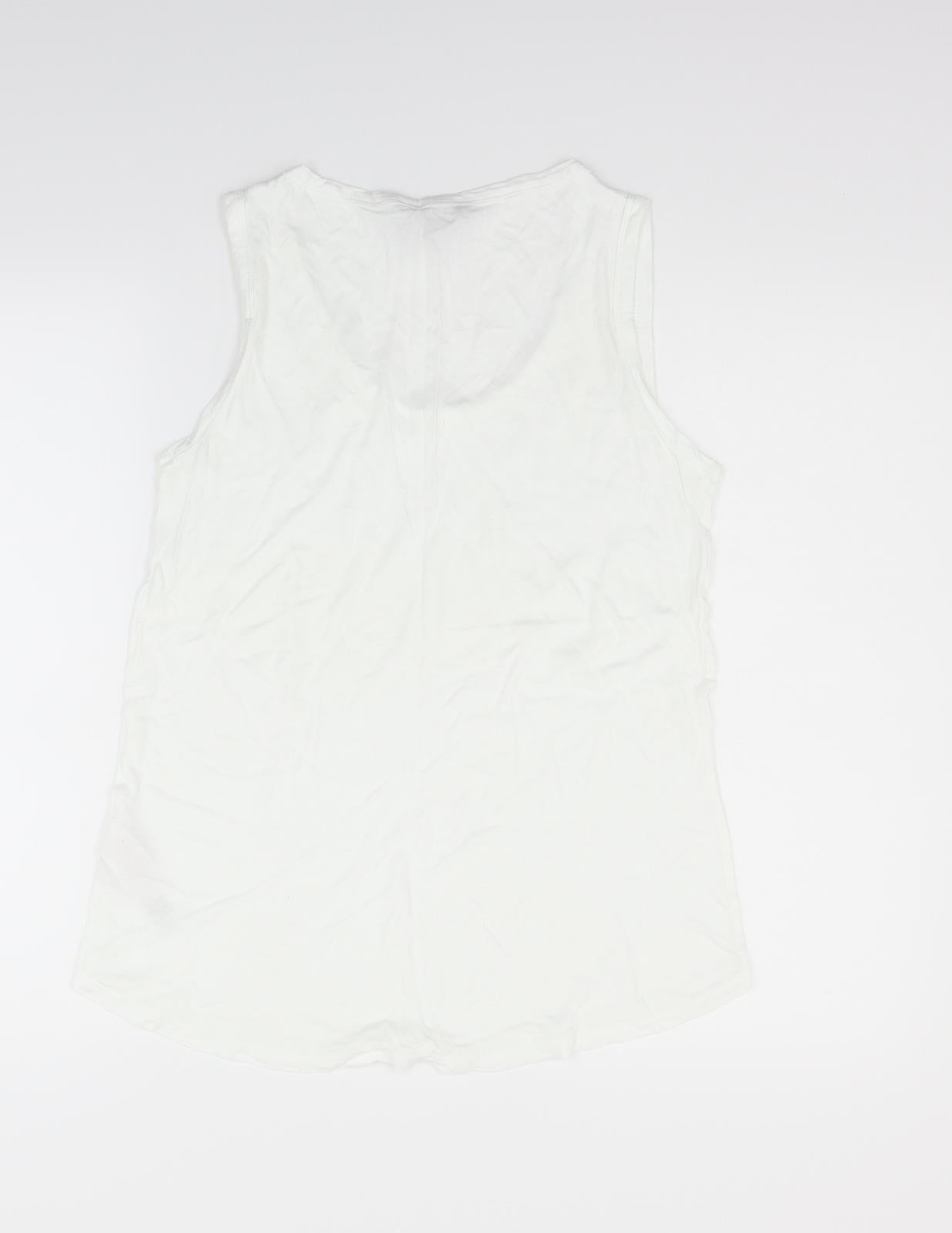 Dorothy Perkins Womens White   Basic T-Shirt Size 12