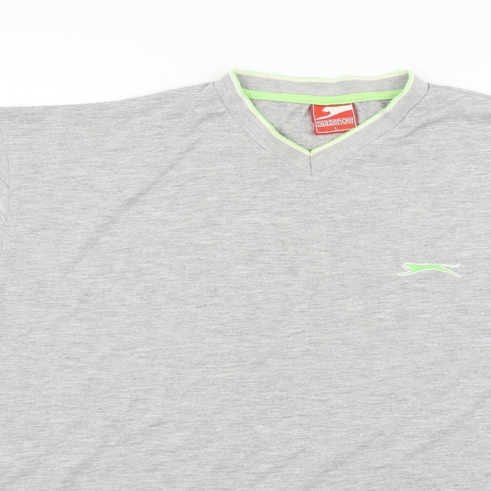 Slazenger Mens Grey    T-Shirt Size L