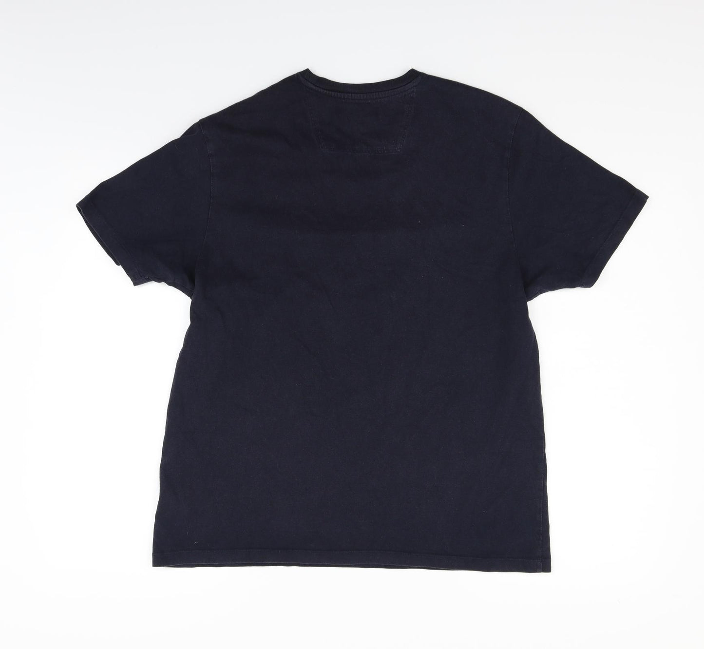 Ben Sherman Mens Blue Houndstooth   T-Shirt Size M
