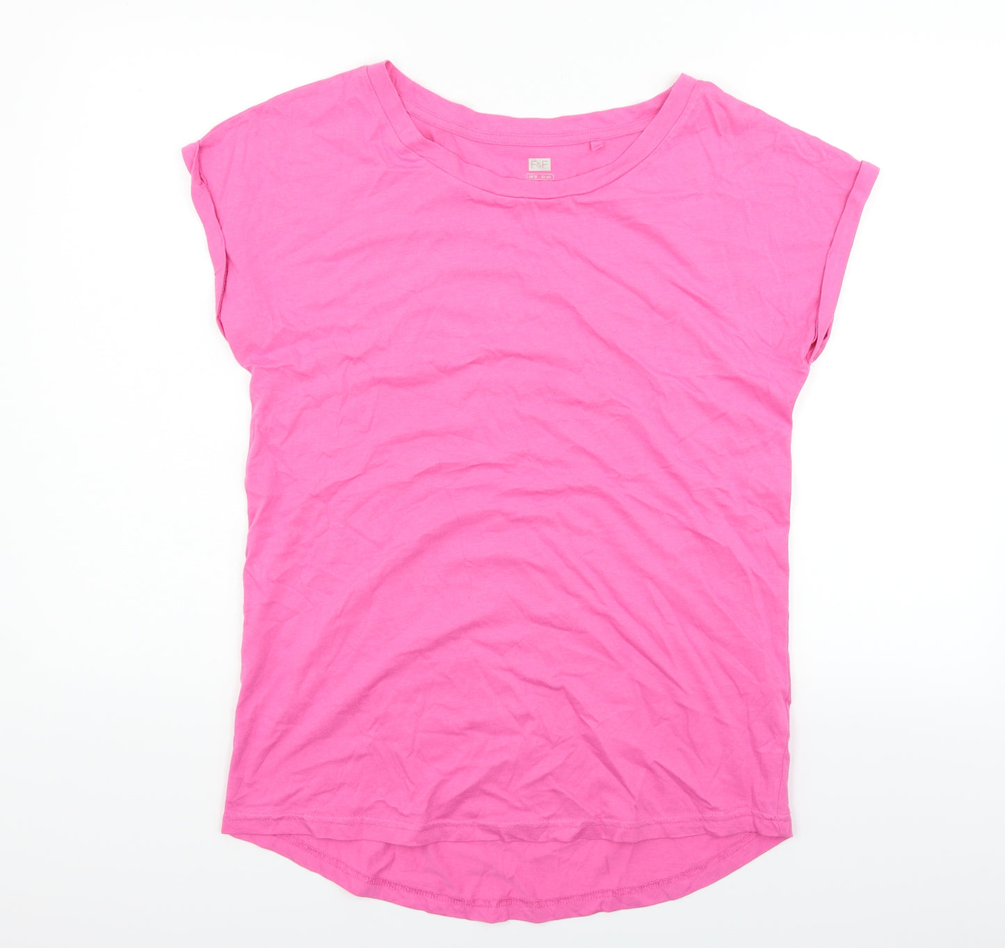 F&F Womens Pink   Basic T-Shirt Size 12