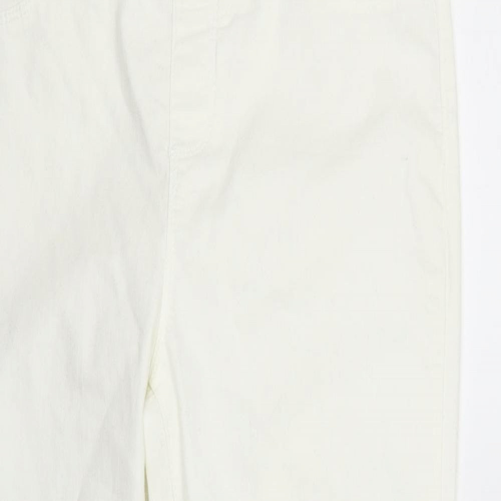 Dorothy Perkins Womens White   Straight Jeans Size 14 L25 in