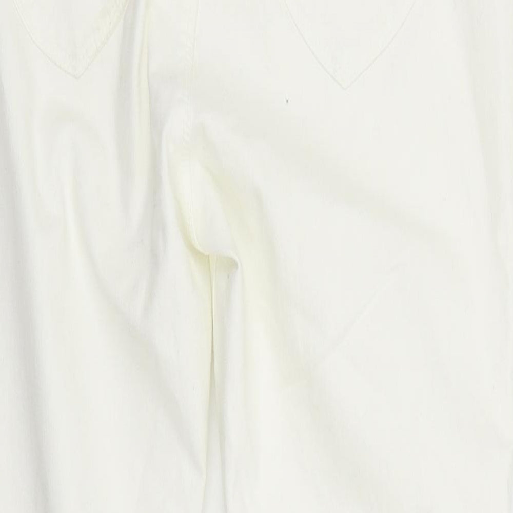 Dorothy Perkins Womens White   Straight Jeans Size 14 L25 in