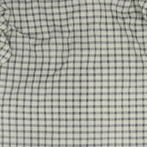 Hazard Menswear Mens Beige Check   Button-Up Size L