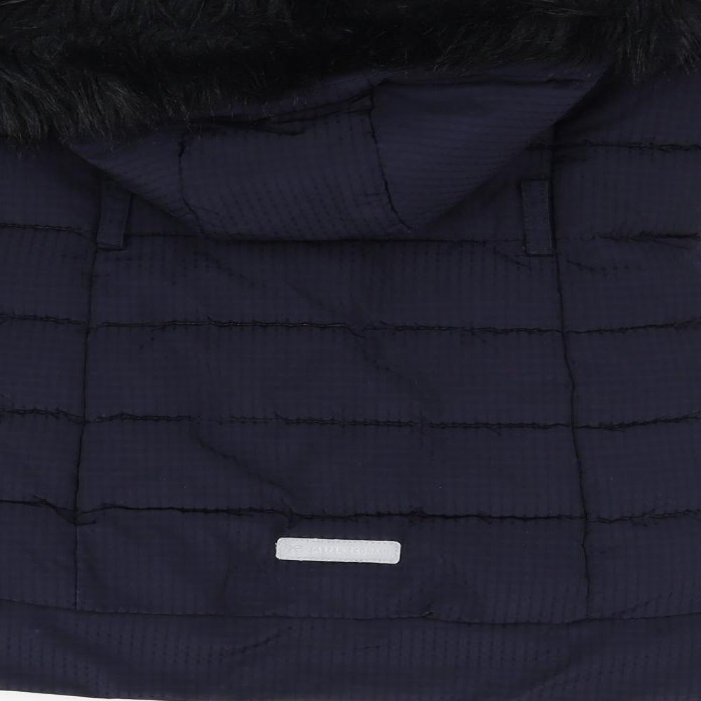 Jasper Conran Boys Blue   Jacket Coat Size 6-7 Years  - faux ur