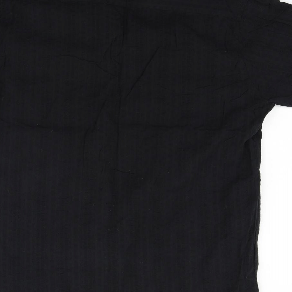 Cedar Wood State Mens Black    Dress Shirt Size XL