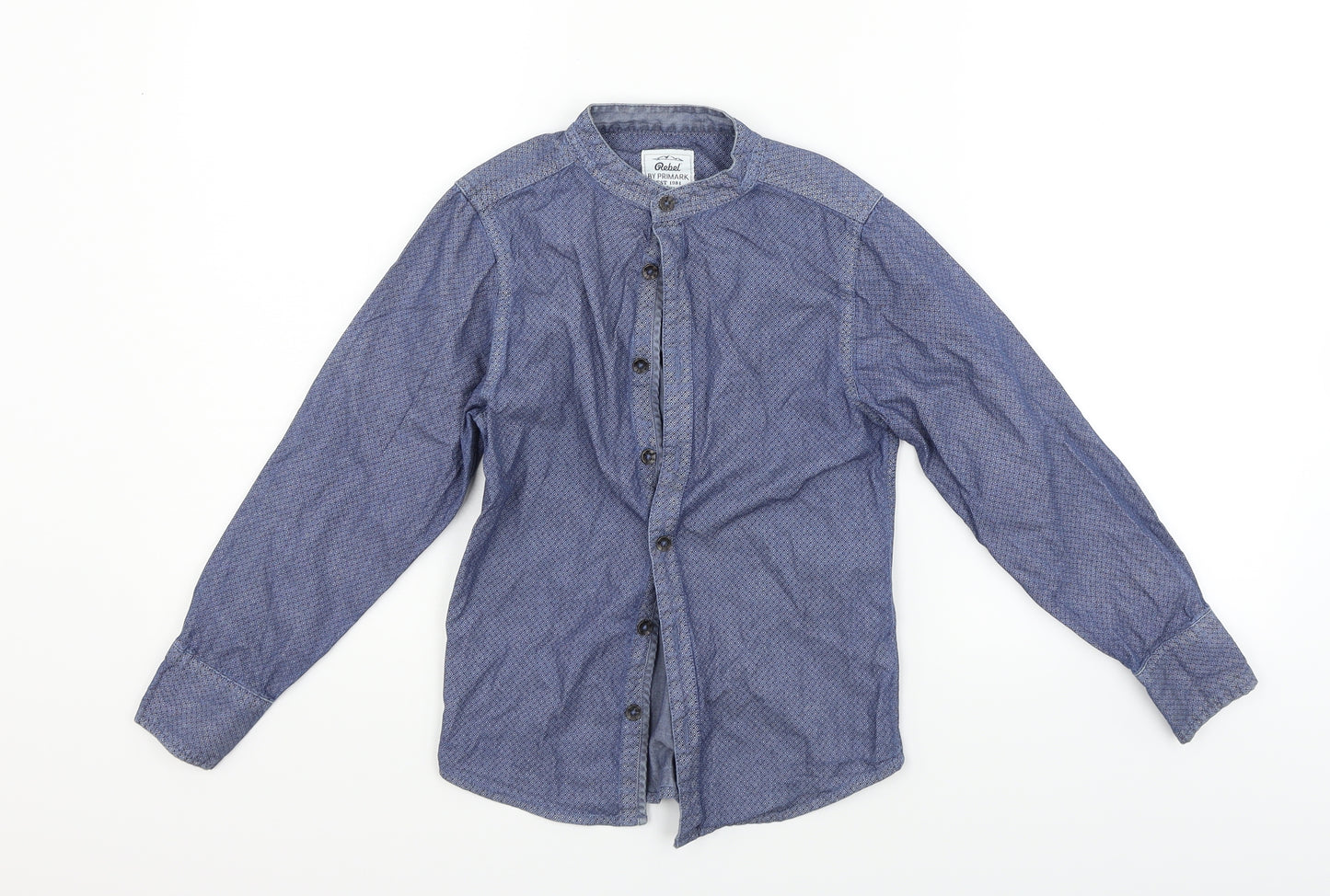 Primark Girls Blue   Basic Button-Up Size 7-8 Years