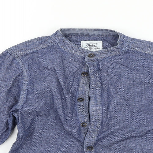 Primark Girls Blue   Basic Button-Up Size 7-8 Years