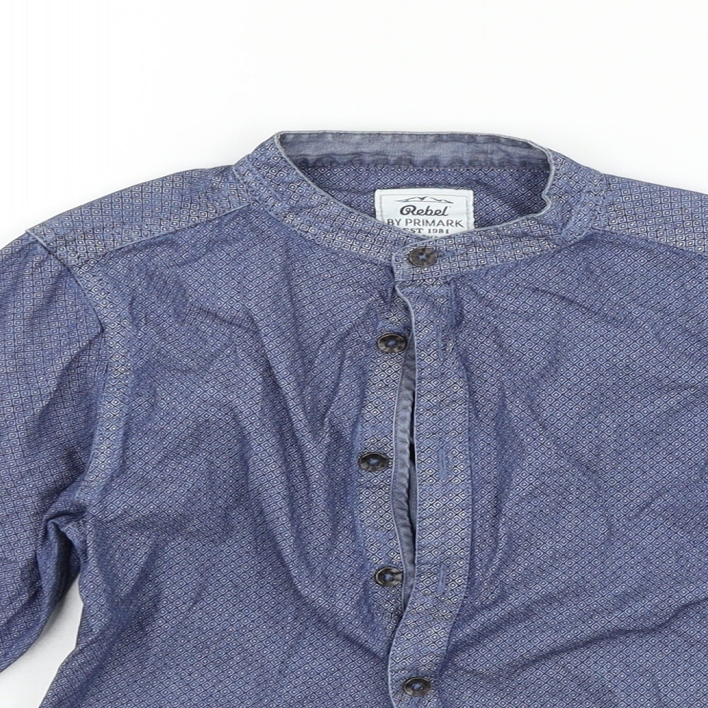 Primark Girls Blue   Basic Button-Up Size 7-8 Years
