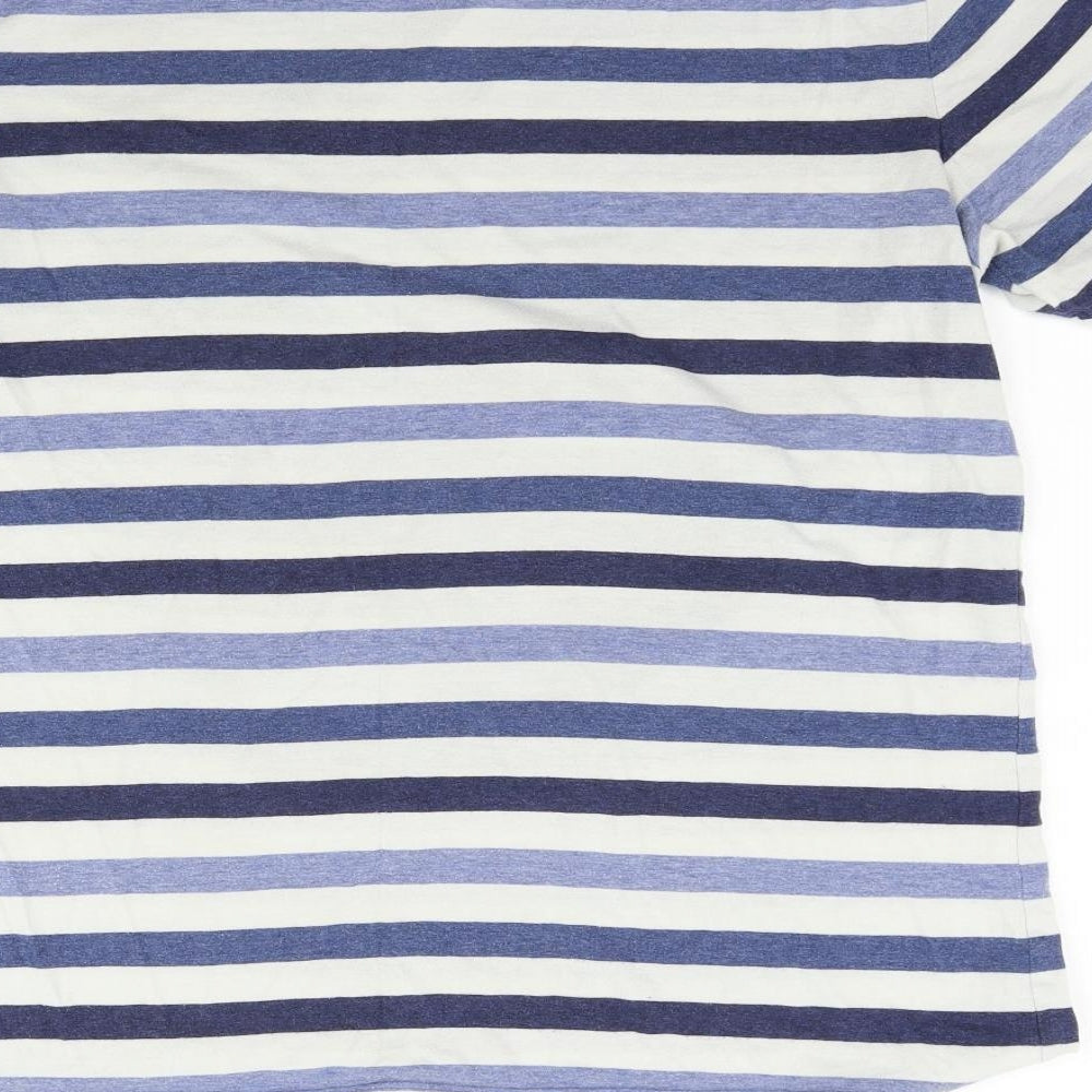 F&F Mens Black Striped   T-Shirt Size M
