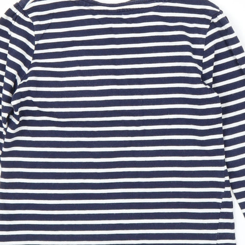 George Girls Blue Striped  Basic T-Shirt Size 2-3 Years