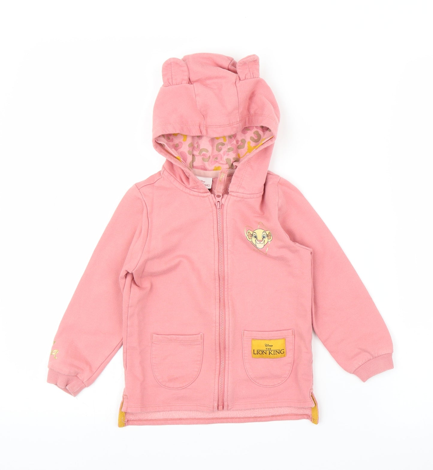 George Girls Pink   Full Zip Hoodie Size 2-3 Years  - Disney, Lion King