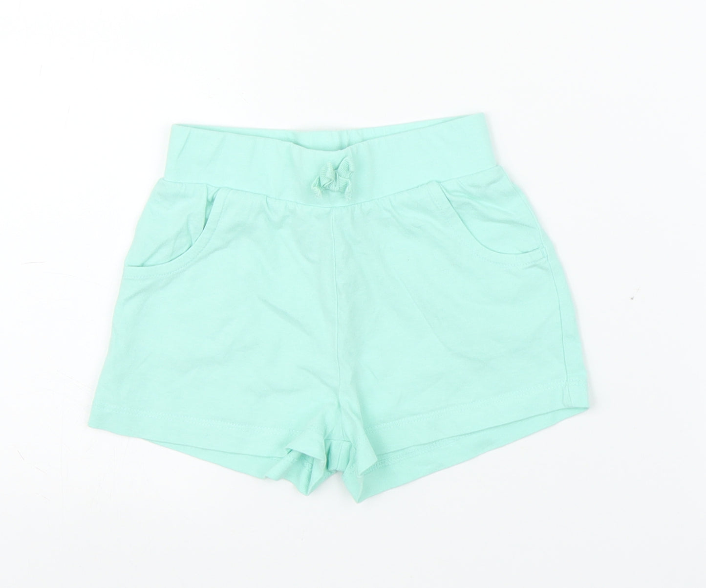George Girls Green   Paperbag Shorts Size 2-3 Years