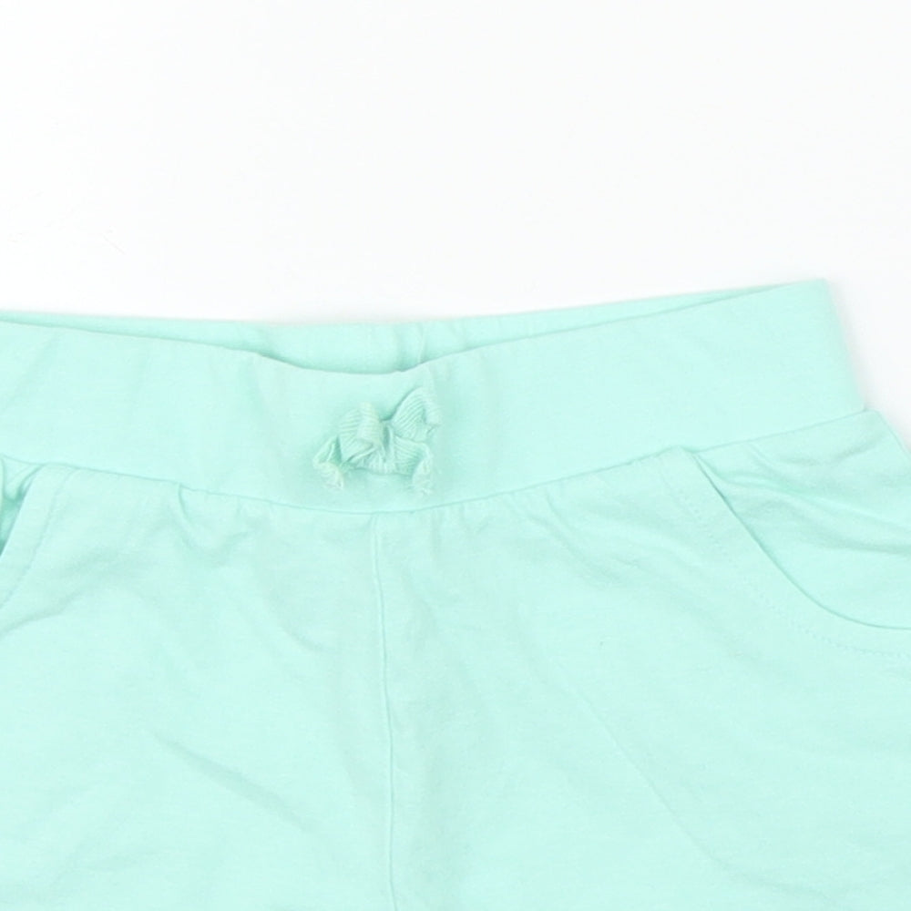 George Girls Green   Paperbag Shorts Size 2-3 Years