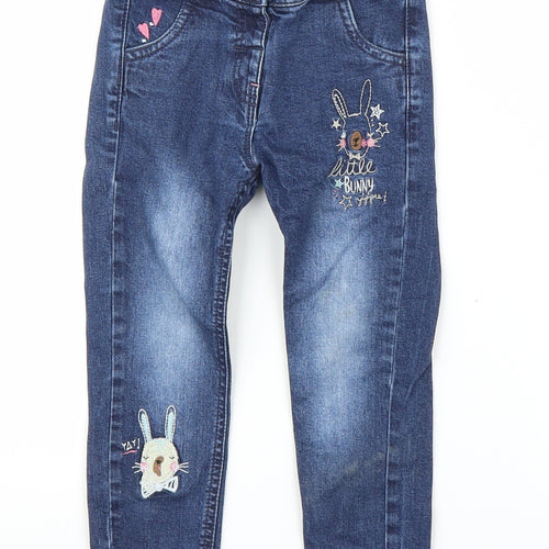 TU Girls Blue  Denim  Jeans Size 18 Months