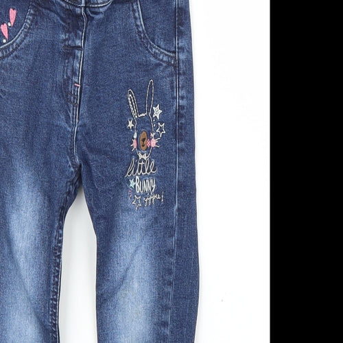 TU Girls Blue  Denim  Jeans Size 18 Months