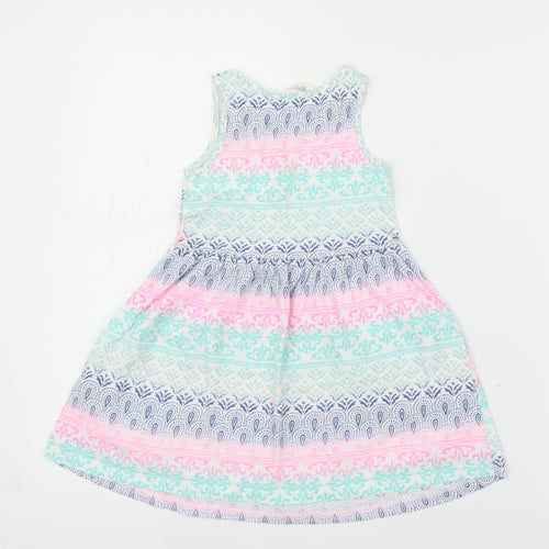 H&M Girls Multicoloured Paisley  A-Line  Size 2-3 Years