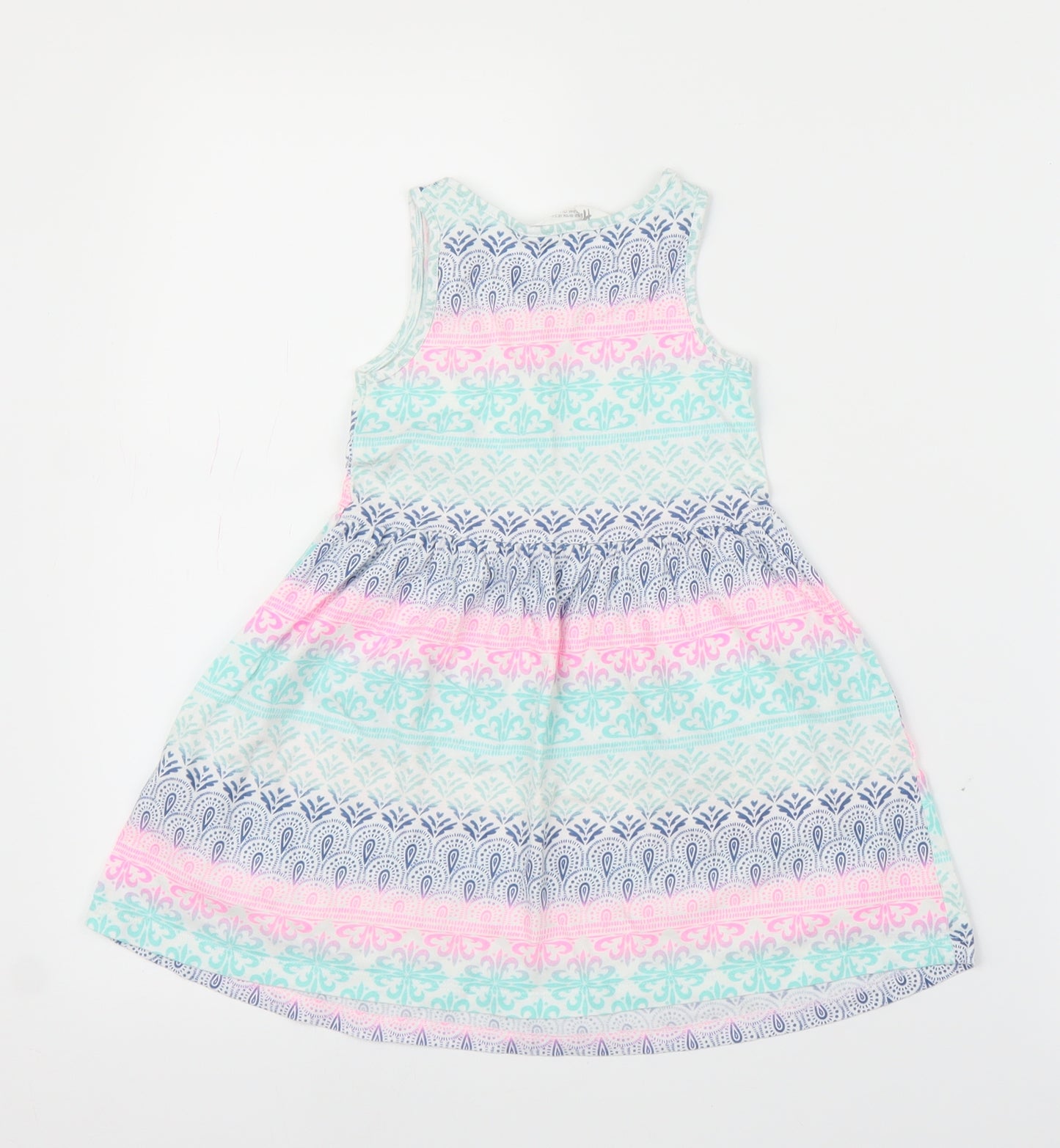 H&M Girls Multicoloured Paisley  A-Line  Size 2-3 Years