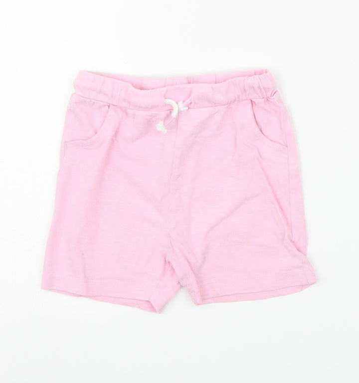 M&S Girls Pink Capri Leggings Size 18 Months